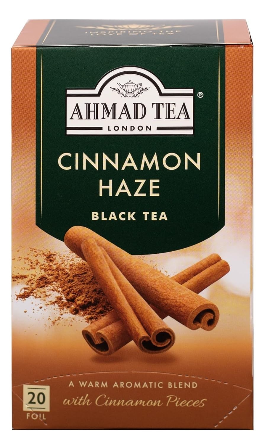 20 Count Gluten Free Cinnamon Haze Black Tea – Naturally Caffeinated & Healthy
