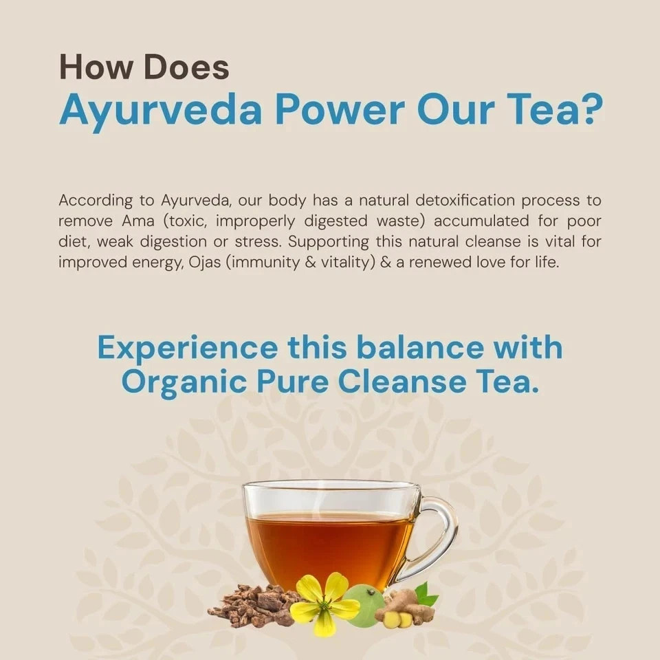 Maharishi Ayurveda All Natural Pure Cleanse Herbal Tea, 20 Tea Bag