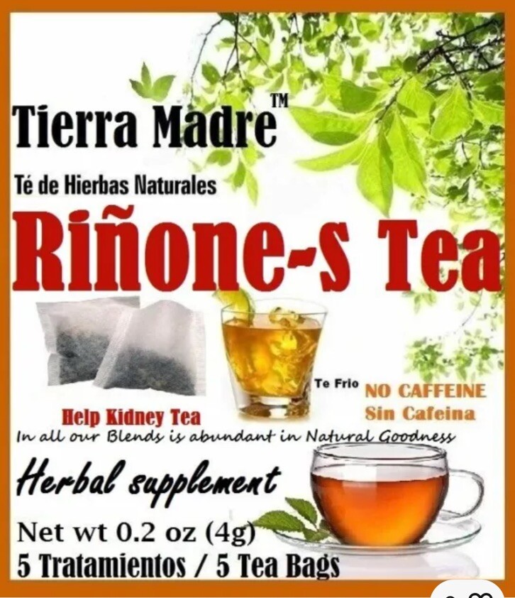 Tierra Madre ,Riñone-s Tea, kidney Relief Tea (10 tea bags)