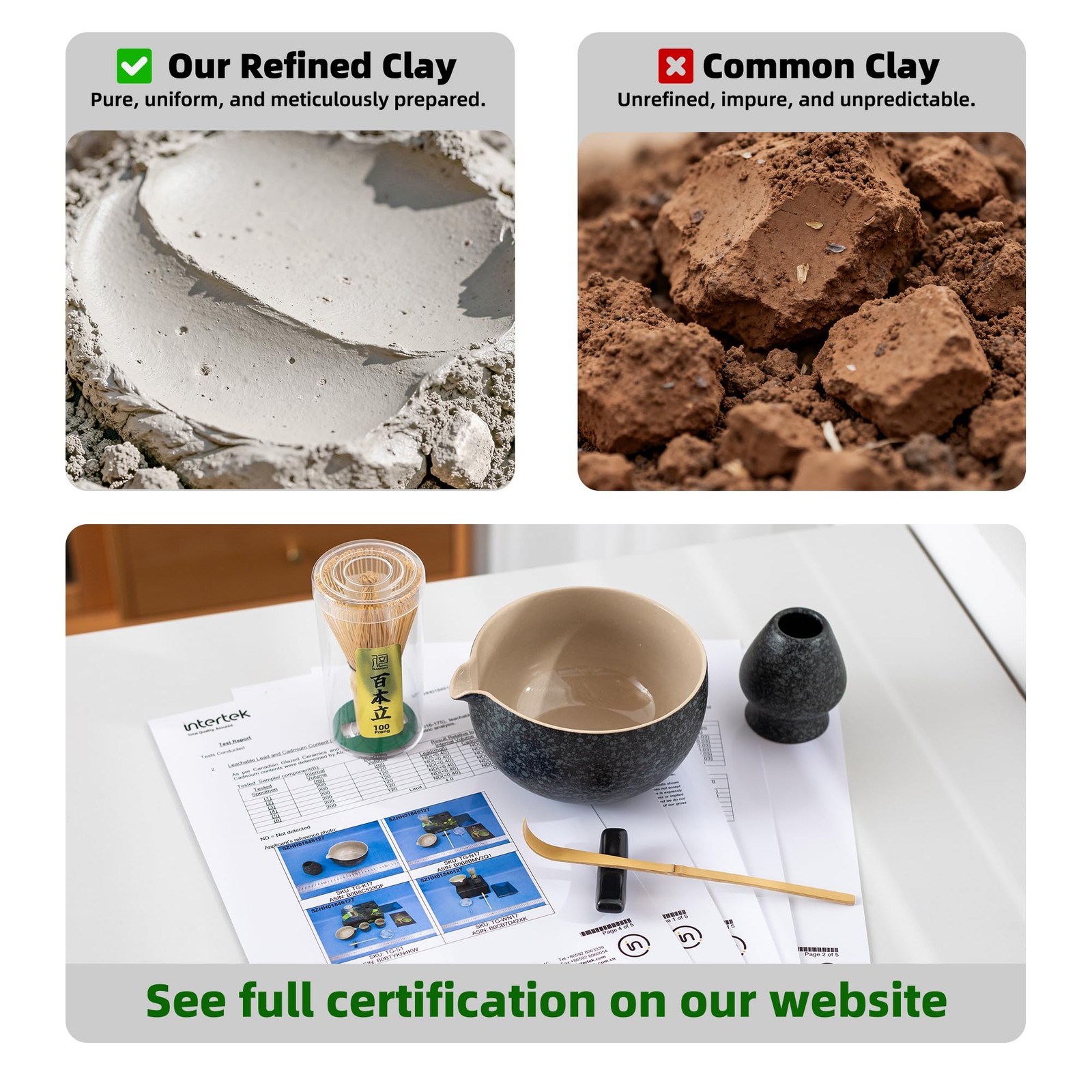 TEANAGOO Matcha Whisk Set Black,7 Pcs Matcha Set,Matcha Kit for Ceremony,Trad…