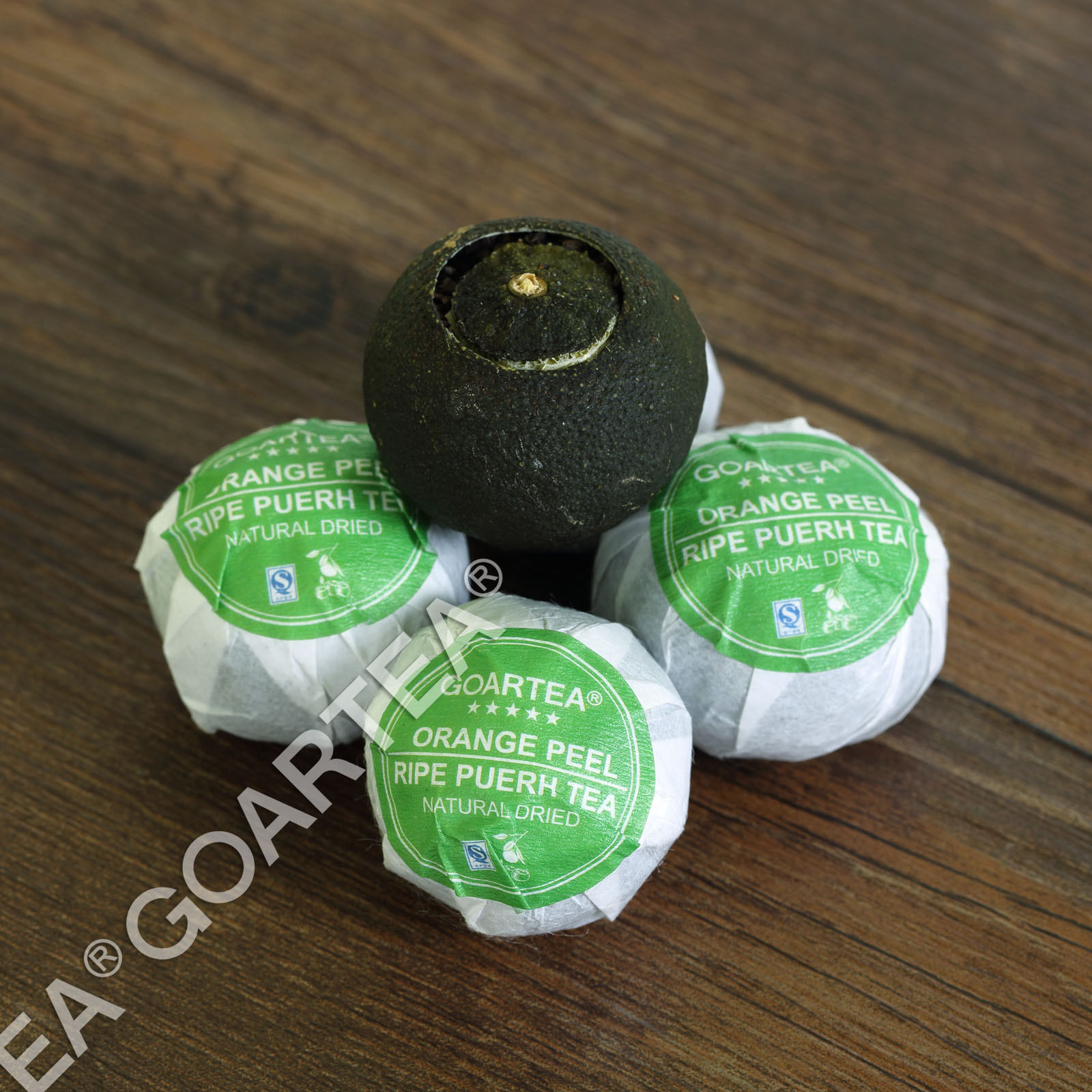 GOARTEA Nonpareil Supreme Dried Orange Peel Chenpi Citrus Puer Puerh Ripe Tea