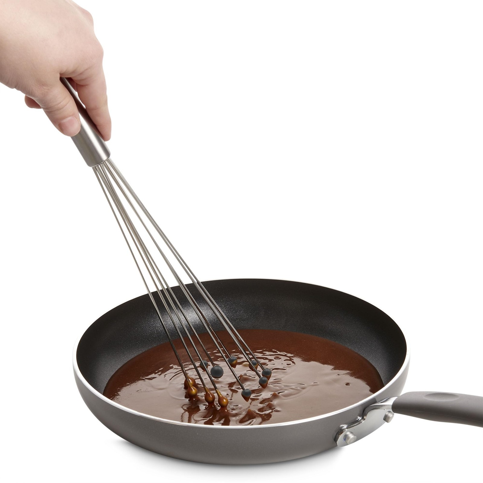 Mrs. Anderson’s Baking Nonstick Ball Whisk, Stainless Steel 12-Inch, Silver