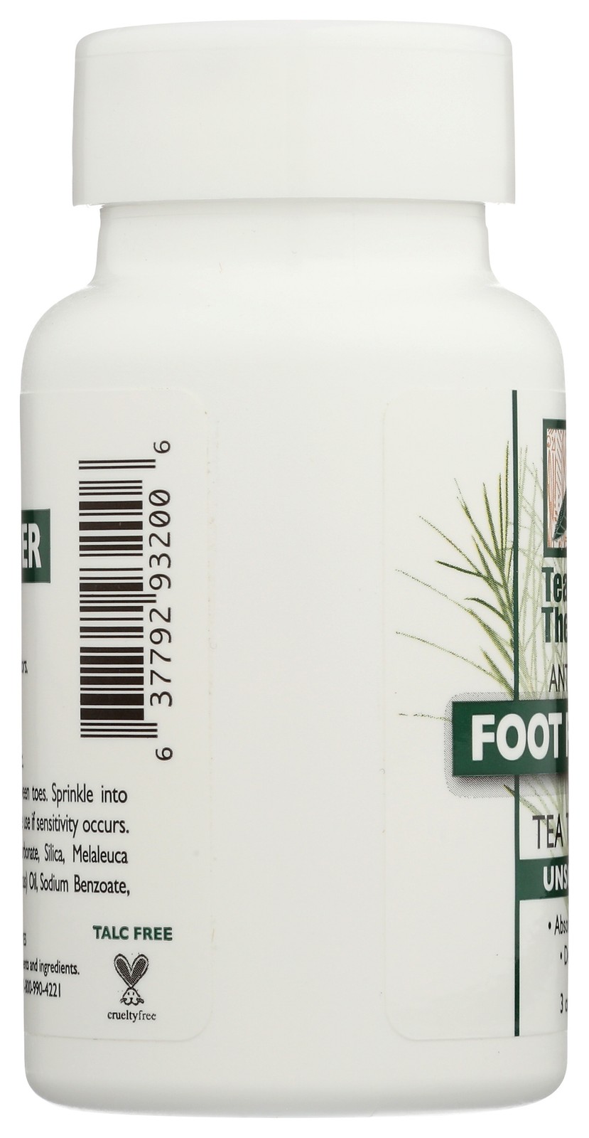 Tea Tree Therapy Antiseptic Foot Powder With Oil Unscented 3 Oz 3 Pack