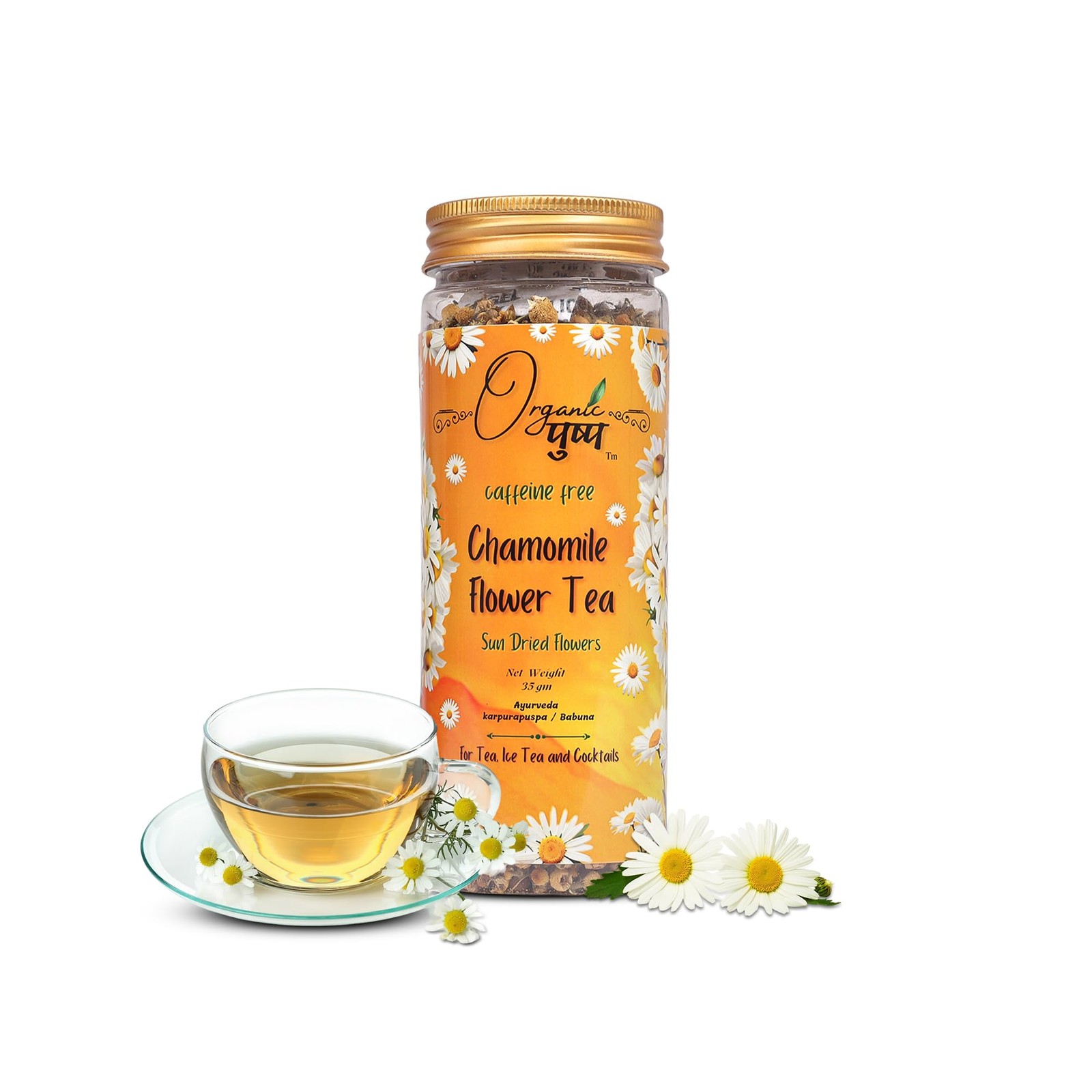 Chamomile & Spearmint Herbal Tea 85g | Organic Relaxing & Soothing Blend