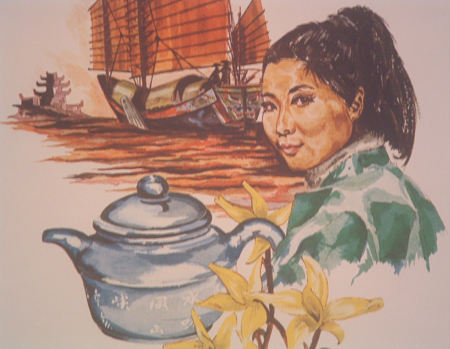 Silver Down 8oz Jasmine Yin Hao non flavored Green Leaf Tea