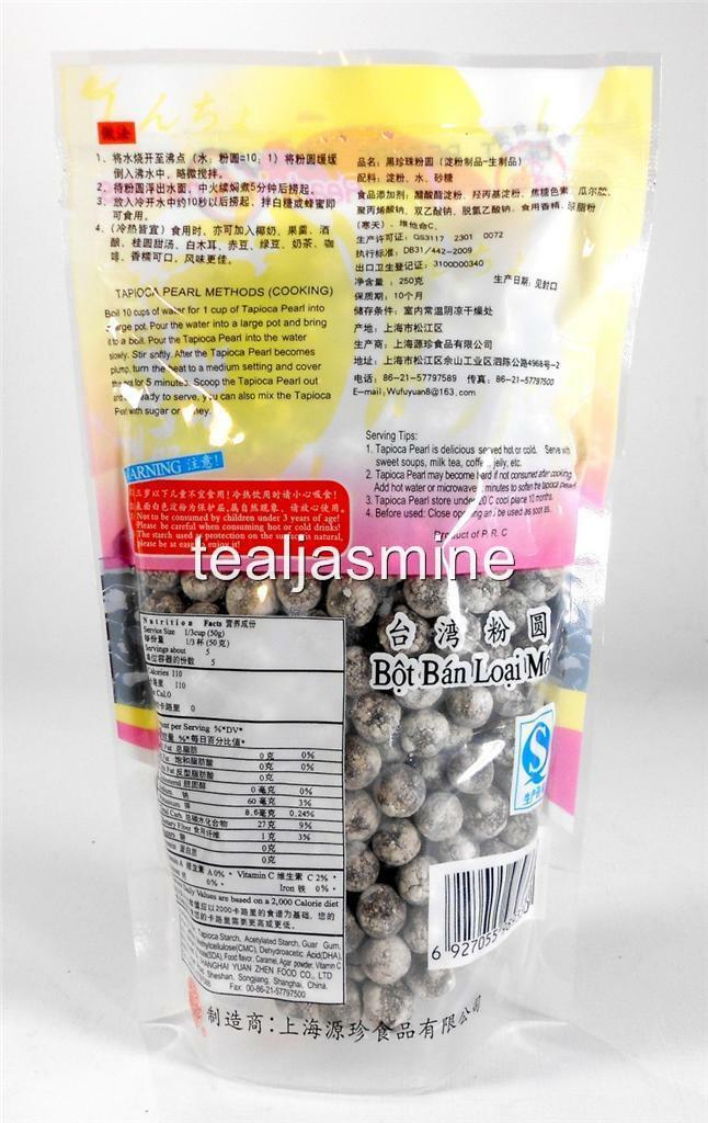 Boba Bubble Tea Kit Tea Zone Lavender Milk Tea, WFY Blk Tapioca Pearls & Straws