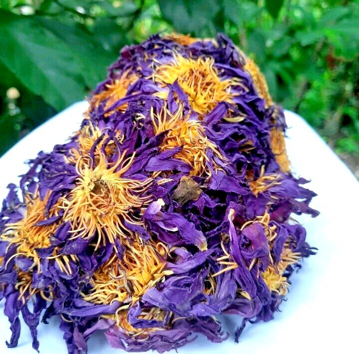 180g Dried Blue Lotus Flower Nymphaea Caerulea Natural Hand Picked Flower Herbal