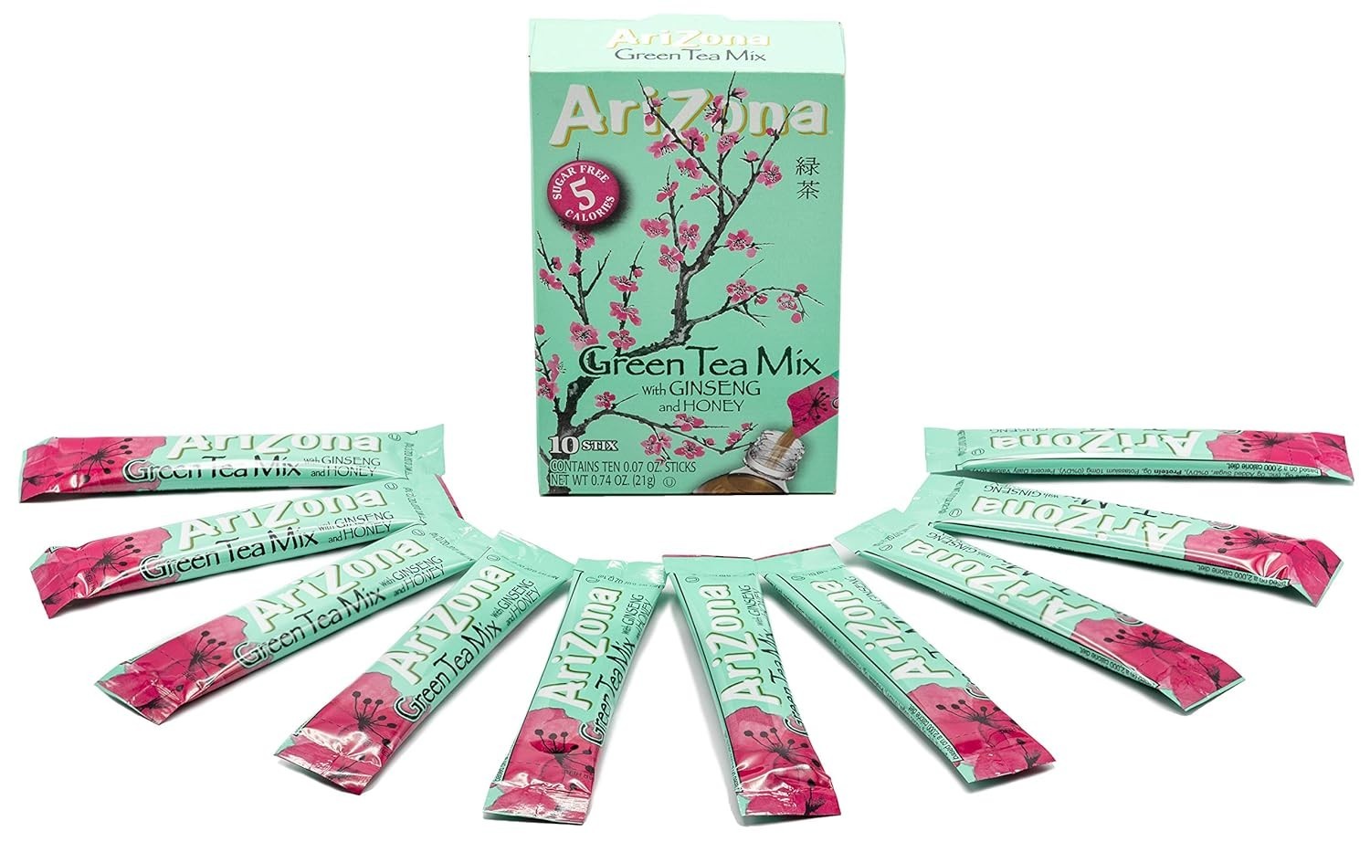 Convenient Green Tea with Ginseng Powder Packets