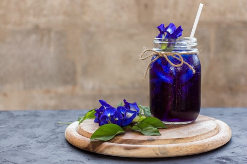 Organic Blue Butterfly Pea Flower Tea (Nil Katarolu) (Powder) -100g