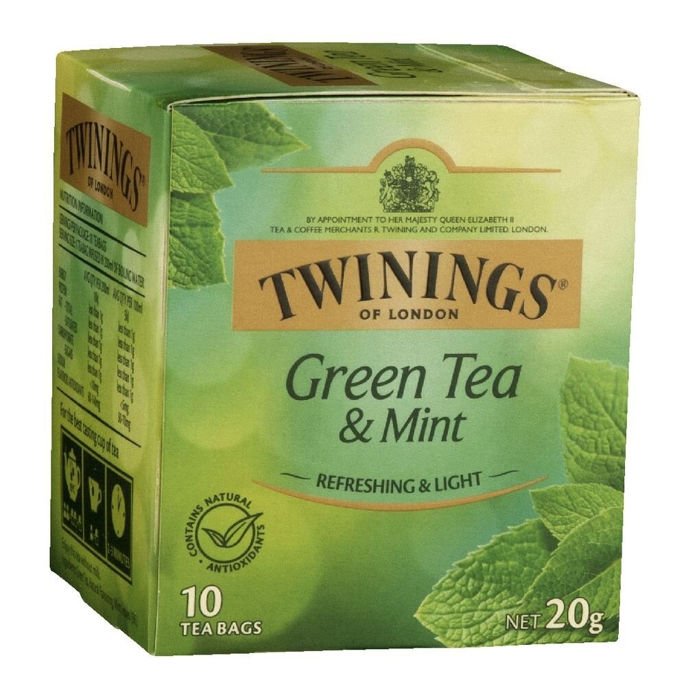 Twinings of London Tea 10pk (Green Tea & Mint) 20g