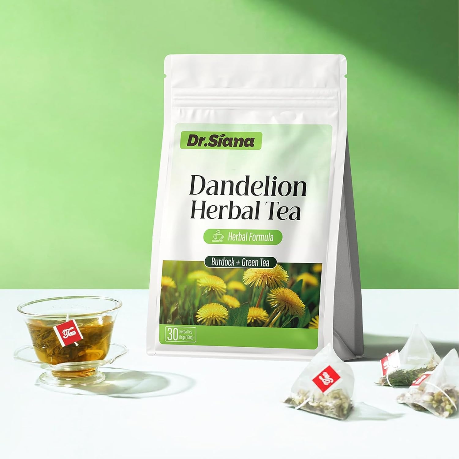 Dr.Siana Burdock Root Tea & Green Tea 5G X 30 Teabags – Premium Natural Herbal