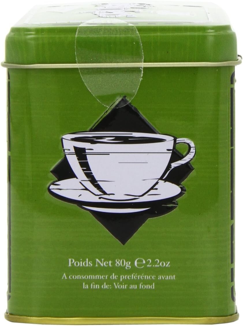 English Afternoon ☕️TEA☕️ 40 Bags in Embossed Vintage Green Tin 🆕🏷50% OFF SALE