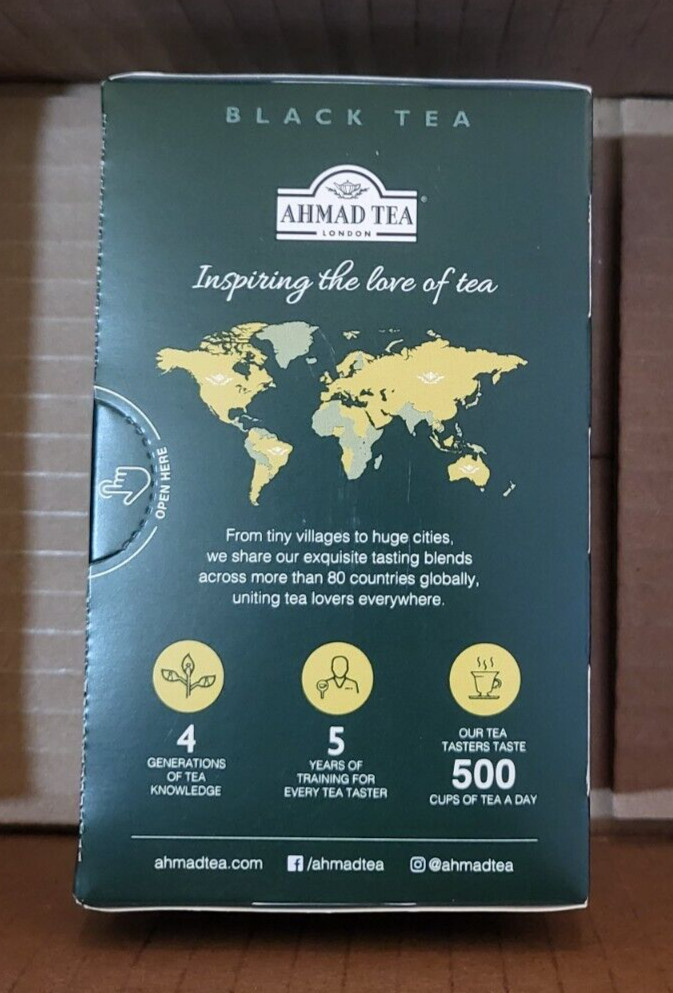 Ahmad Tea Black Tea Classic Selection Teabags 4 Teas Earl Grey English Breakfast