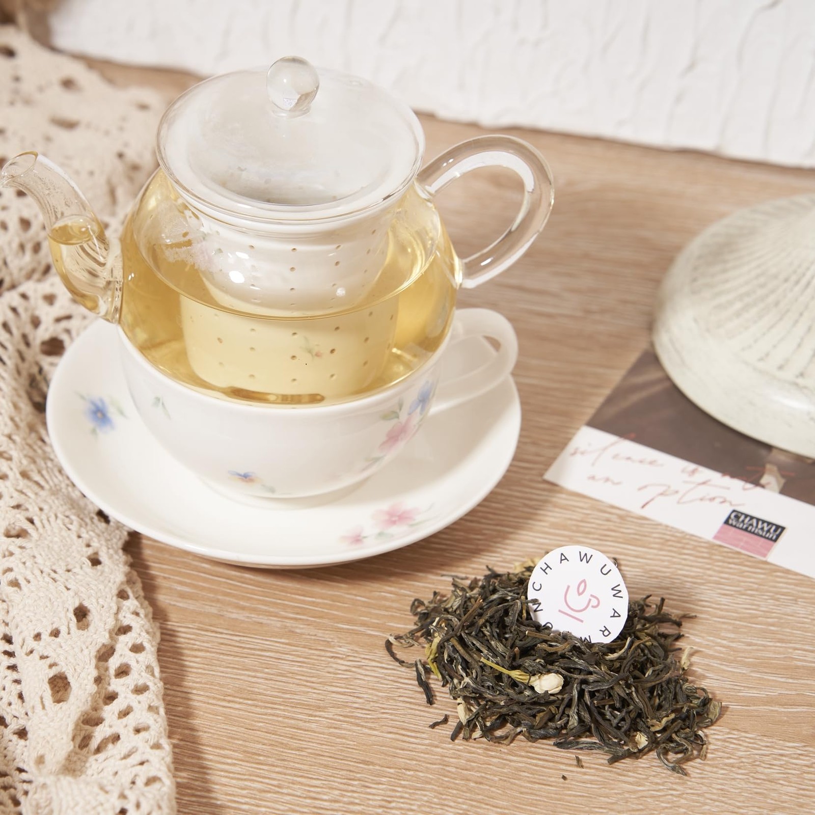 Jasmine Flower Green Tea 100g 3.5oz Chinese Loose Leaf Natural Flavor
