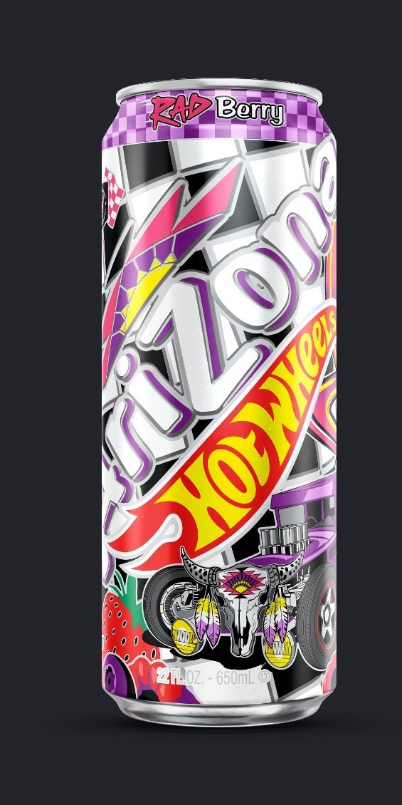 Hotwheels Arizona Rad Berry Tea, Berry Flavor, 22 fl oz (650 mL)