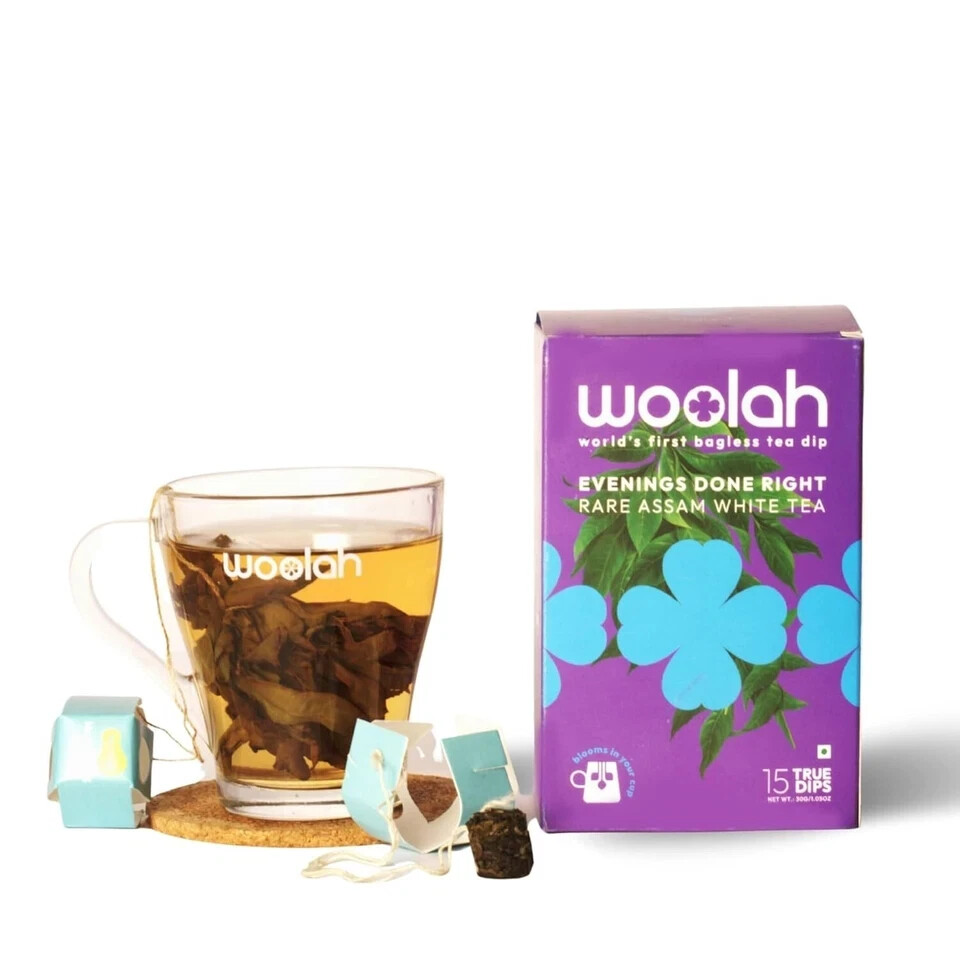 Woolah Rare Assam White Tea 15 pcs (30 Cups) | 30g Free Shipping World Wide