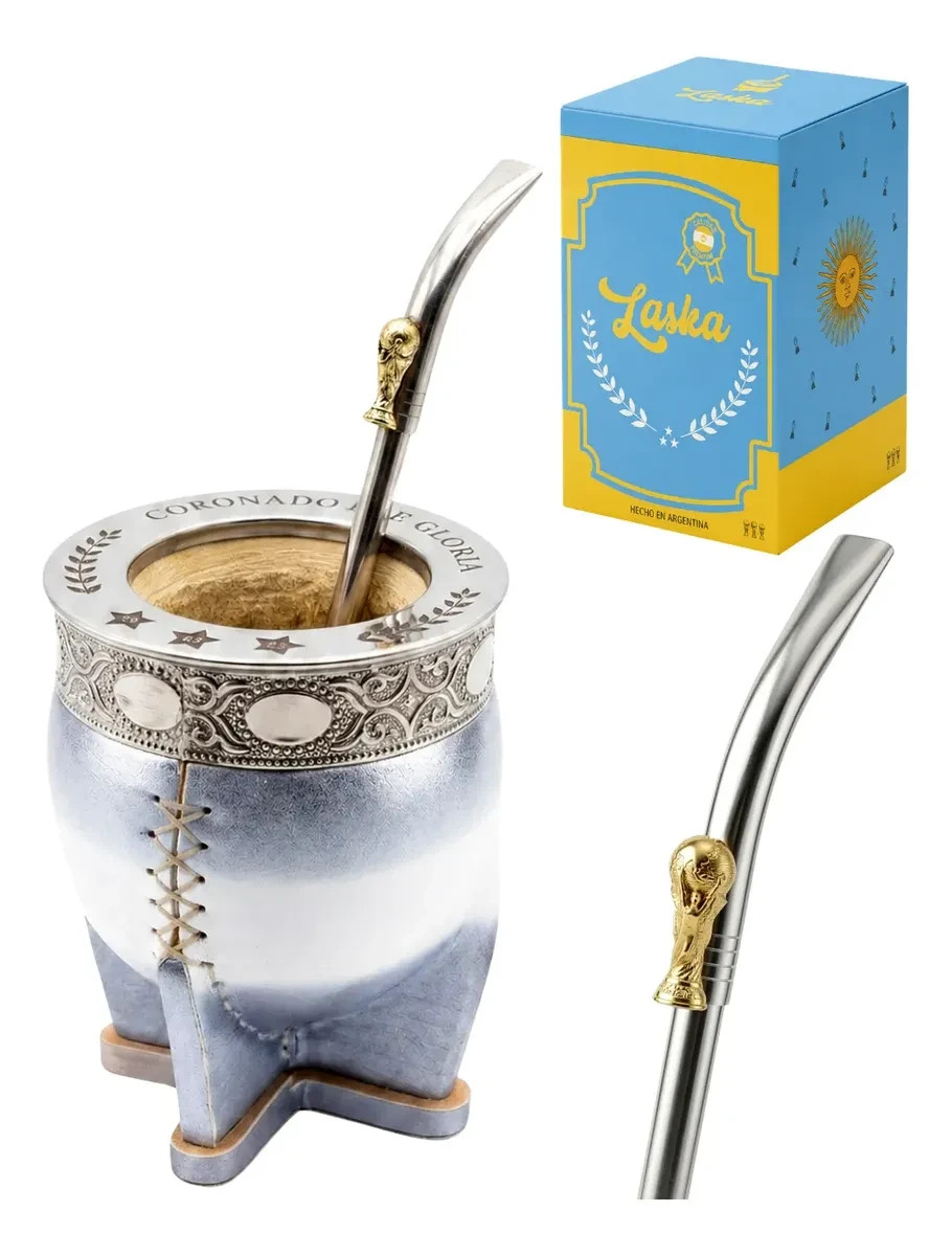 Mate Imperial Argentina Coronados De Gloria Bombilla Mundial