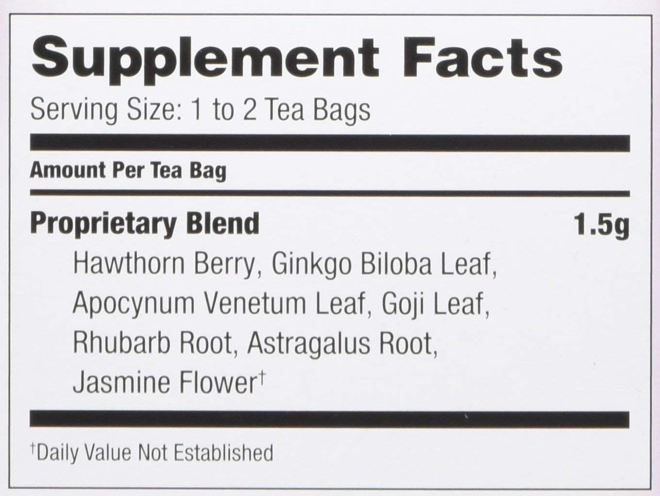 Cholesterol Health Herbal Tea Caffeine Free, 20 Tea Bags, 2 Count