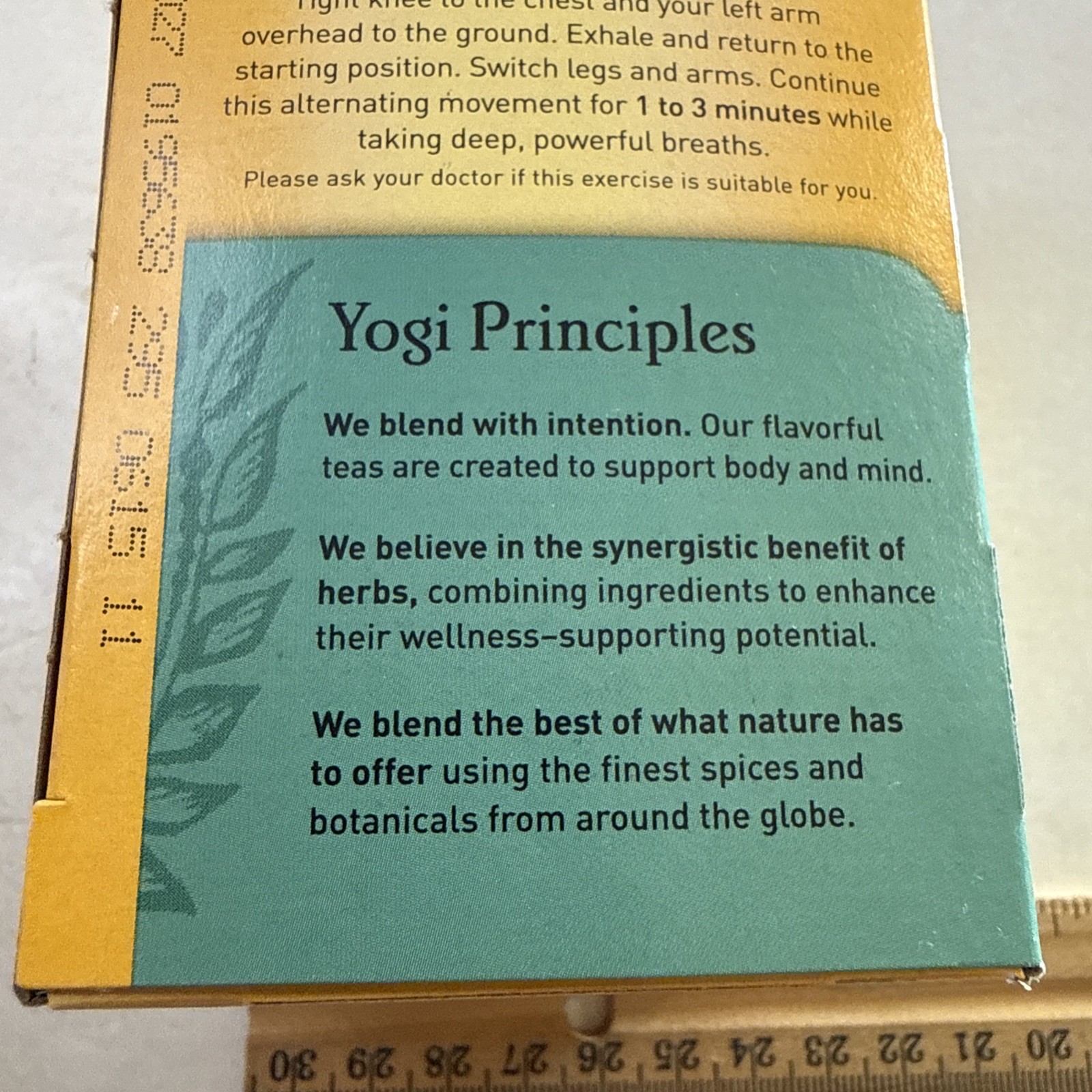 Yogi Tea Mandarin Mint Mindfulness Herbal Supplement Calm Clarity Organic Orange