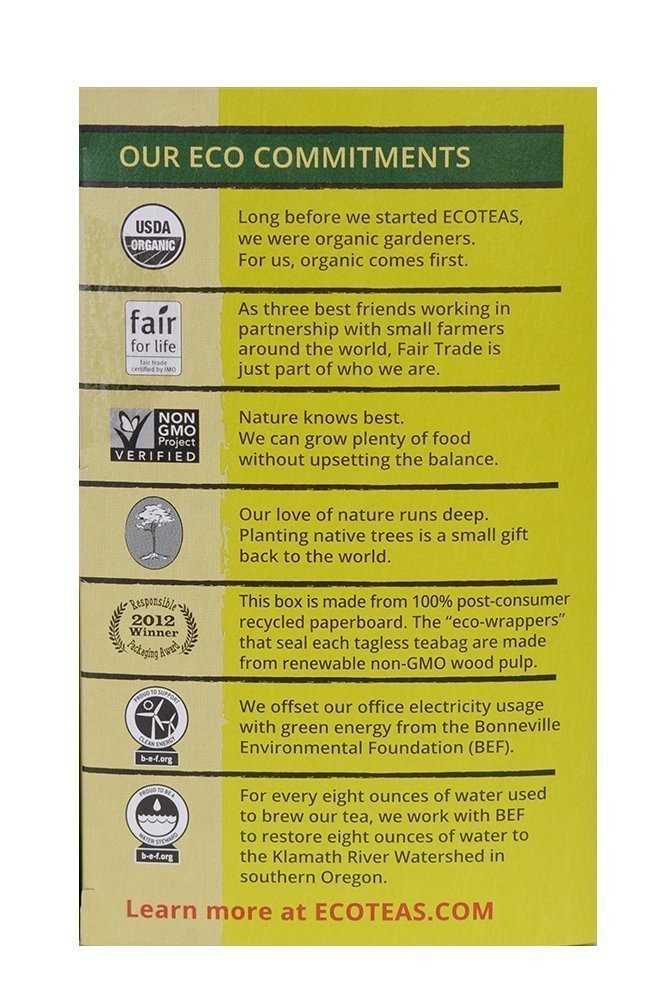 Organic Yerba Mate Unsmoked Tea 24 Bags Pack of 3