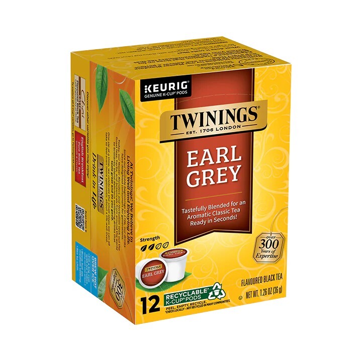 Twinings Earl Grey Tea K-Cup Pods 12ct x 2 | Citrus Bergamot Black Tea