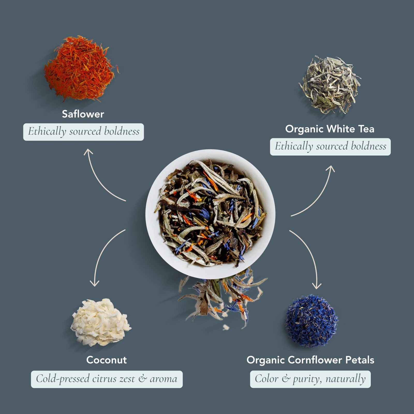 Art of Tea | Organic White Coconut Crème | 12 Count Eco Friendly Sampler Box