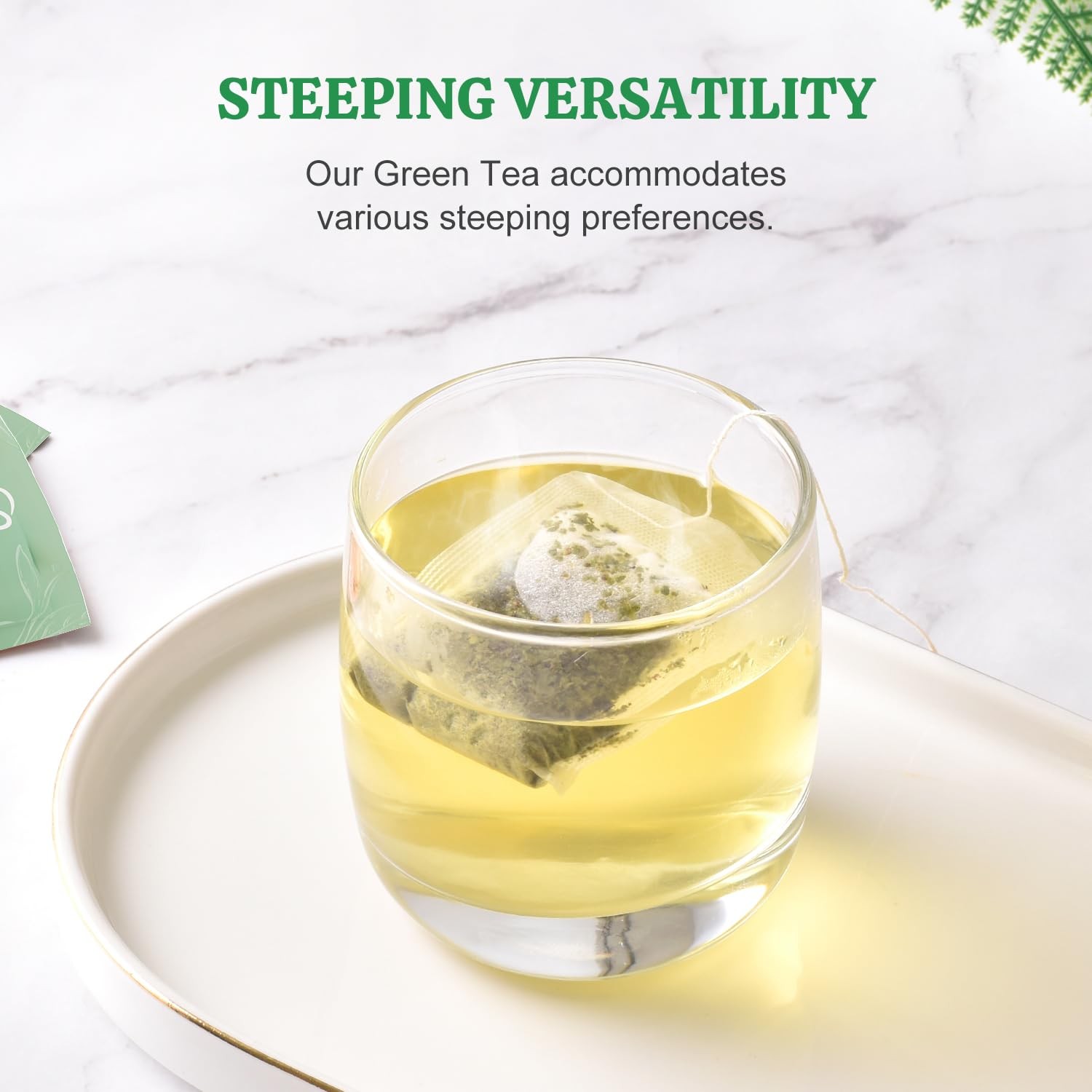 Soeos Green Tea, 6.3 oz (180g), 100 Tea Bags, 100 Count (Pack of 1)