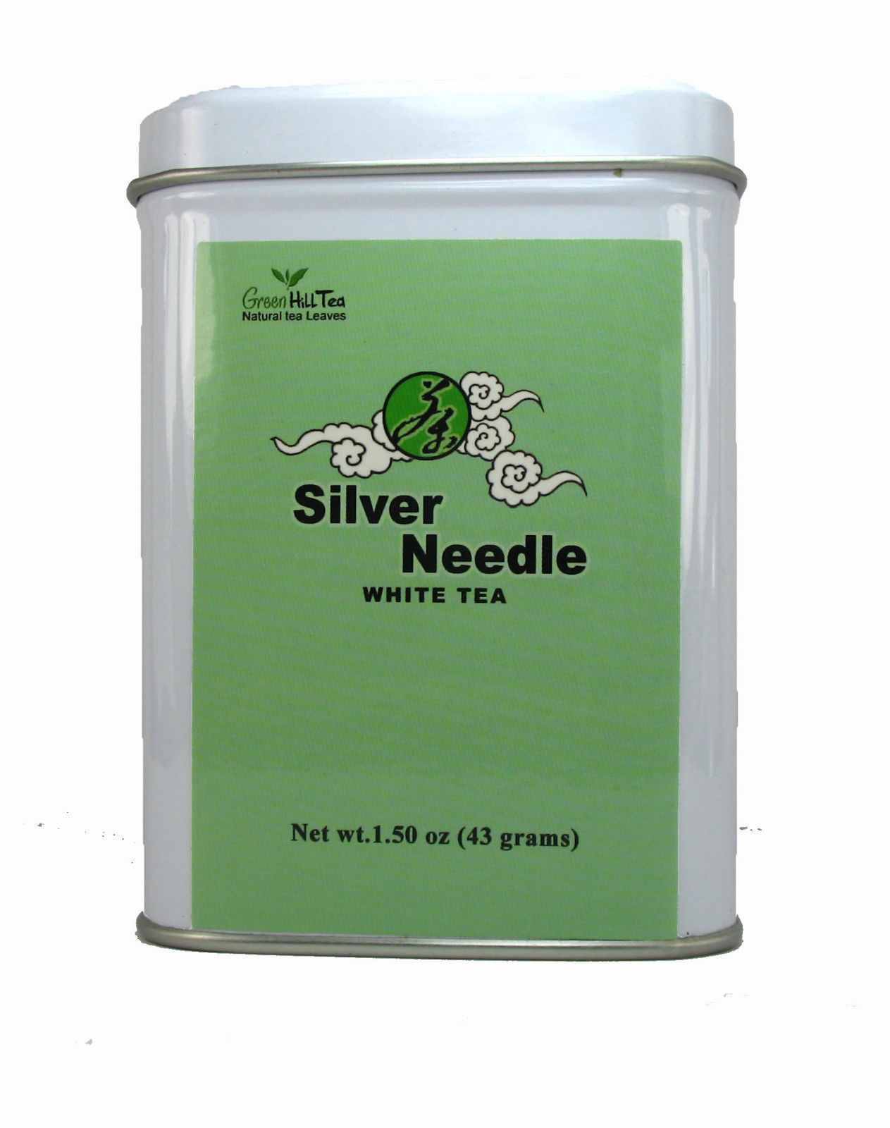 FuDing Silver Needle White tea Premium Loose Leave Tea 1.5 OZ in Tea Tin