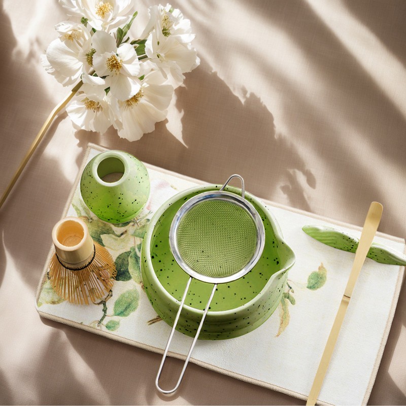 7Pcs Japanese Matcha Tea Set Whisk Tea Ceremony Kits Tea Making Tools For Gifts