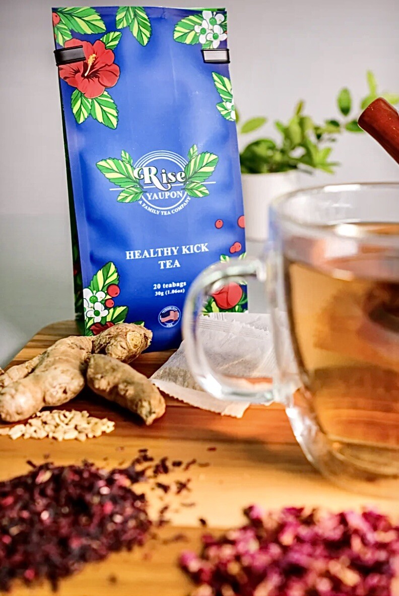 Tea Blend Antioxidant Healthy Kick Organic Yaupon Holly Tea (1 Pack 20 Bags)