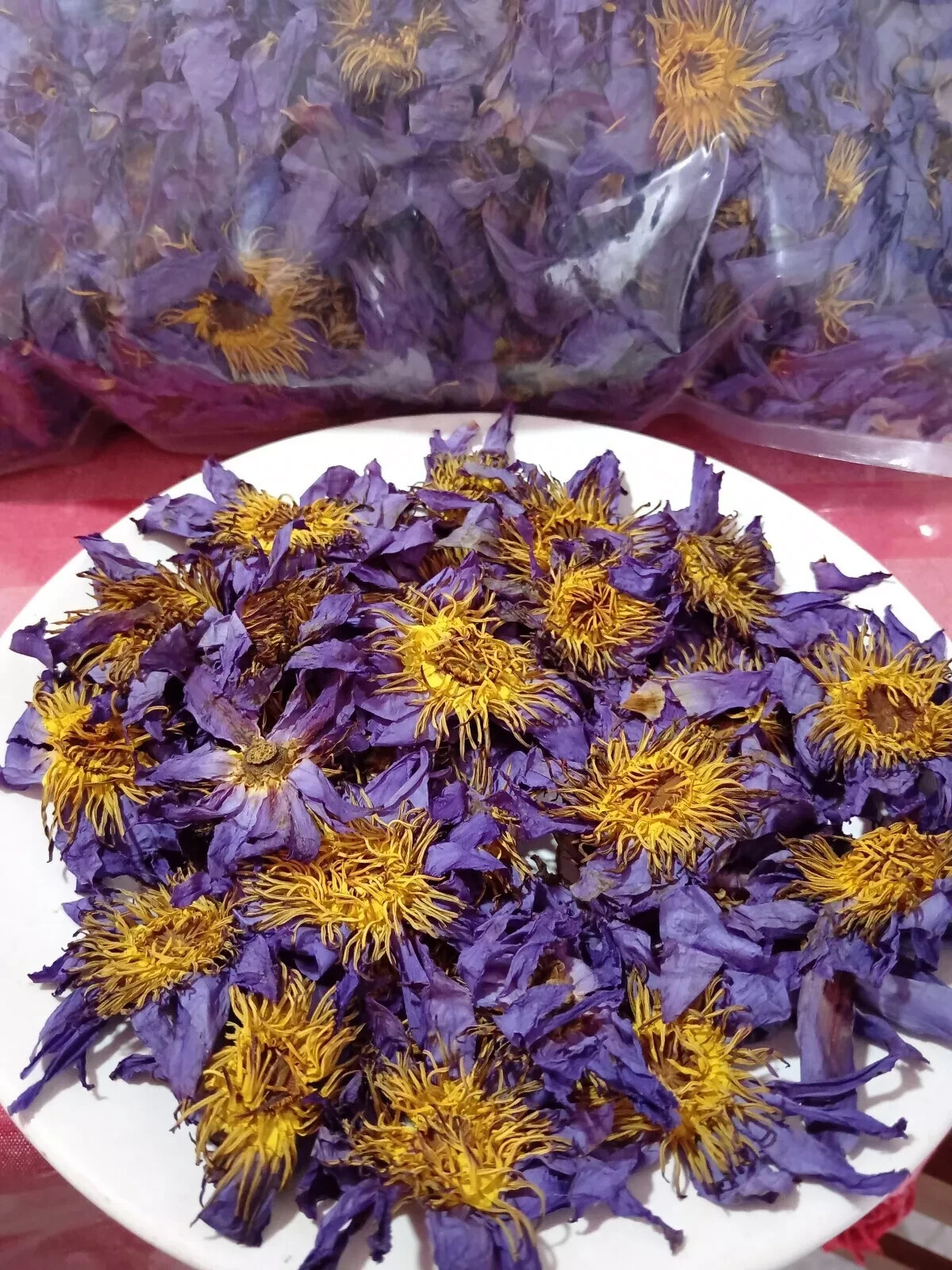 Dried Blue Lotus Nymphaea Caerulea Dried Flowers 100% Organic Egyptian Lotus 30g