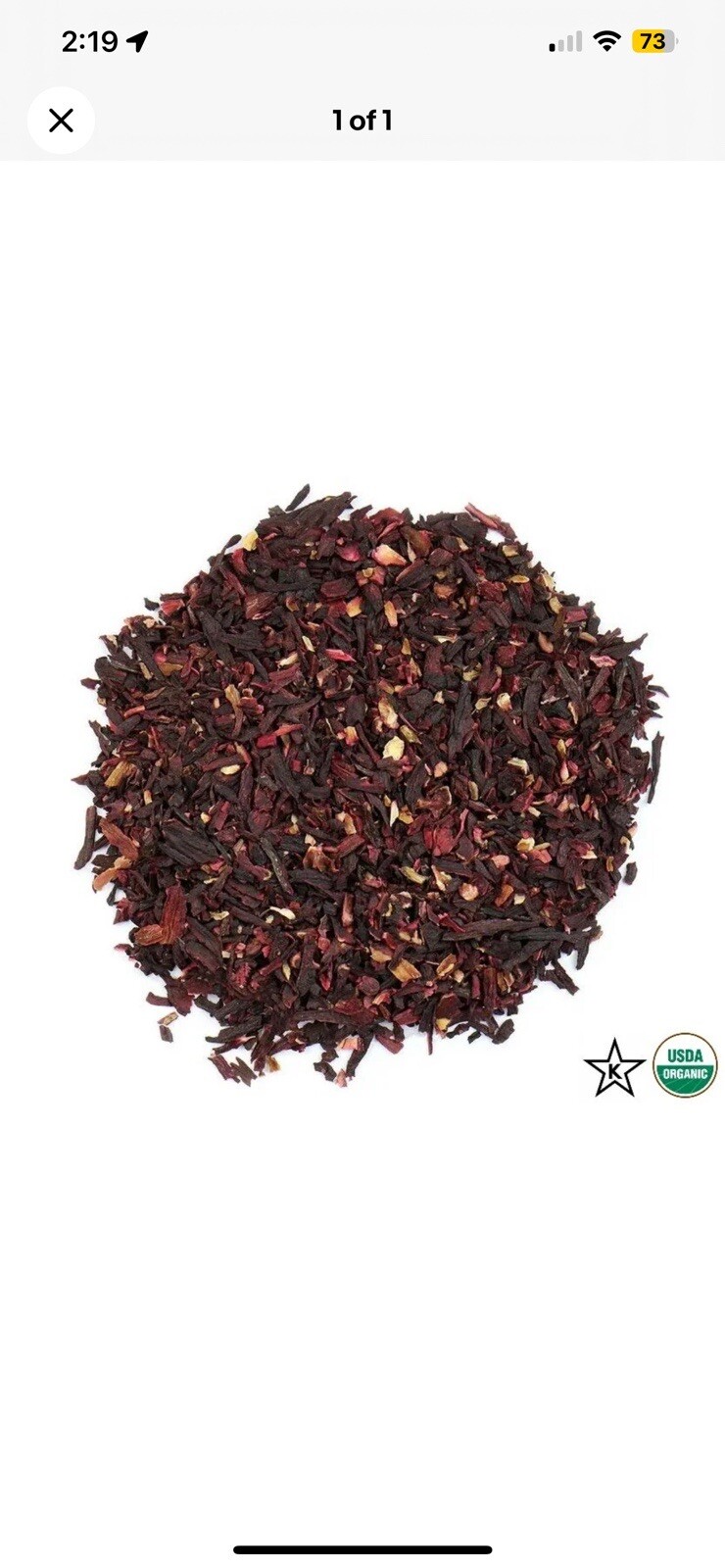 (8oz)Hibiscus Flower Organic Dried Cut Hibiscus Sabdariffa 100% Premium(1/2Ib)