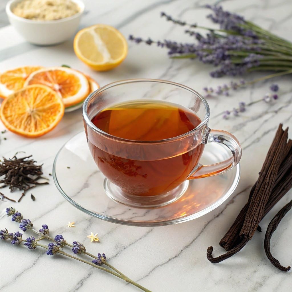 Victorian London Fog Tea, Black & Oolong Tea with Vanilla, Citrus & Lavender,…