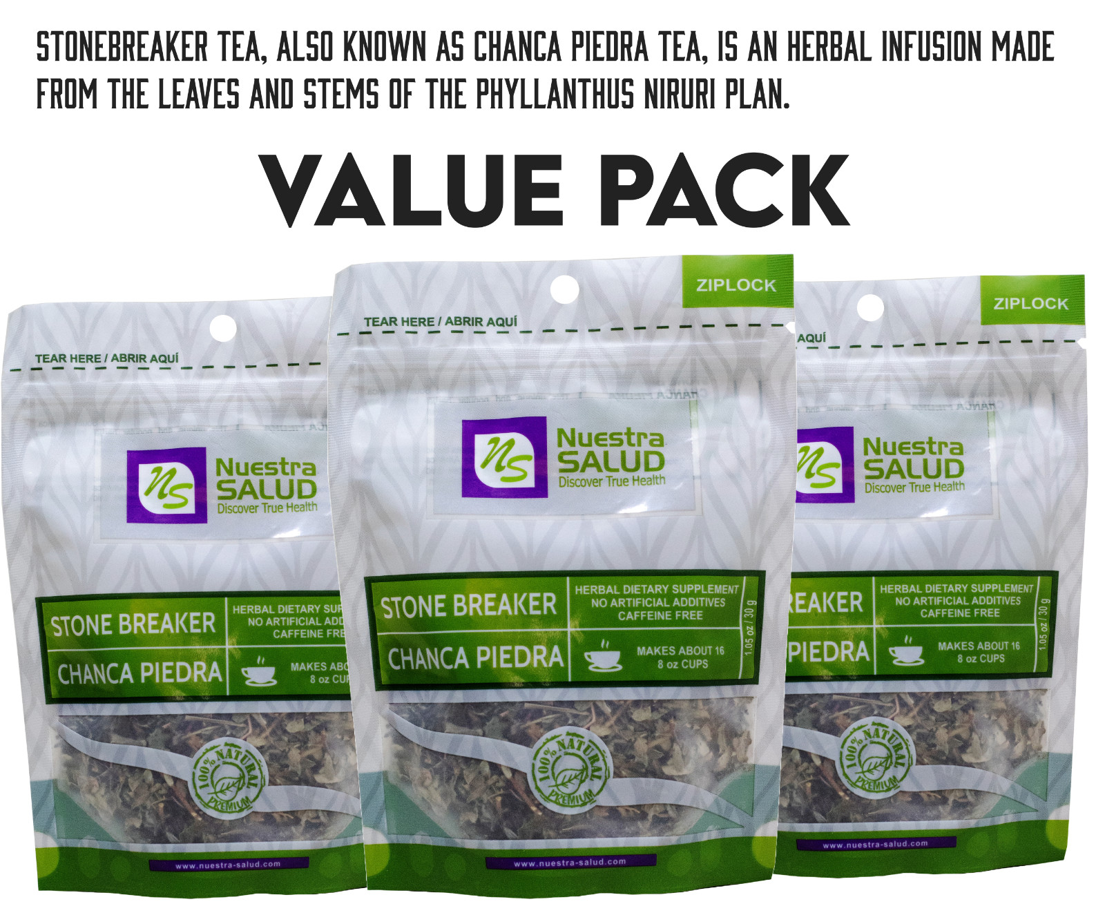 Chanca Piedra Tea Stonebreaker Herbal Tea (120g) Quebra Pedra Te