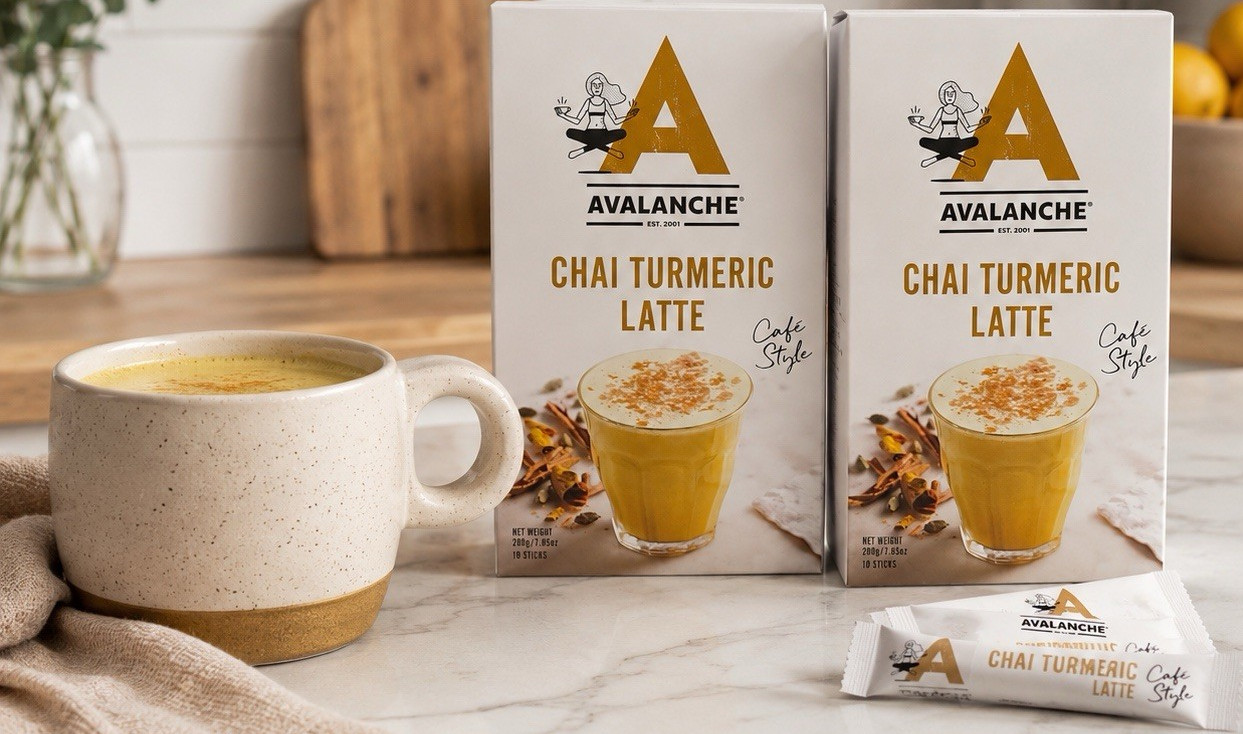Avalanche Chai Turmeric Latte Duo – Café Style Drink Mix 2 Pack