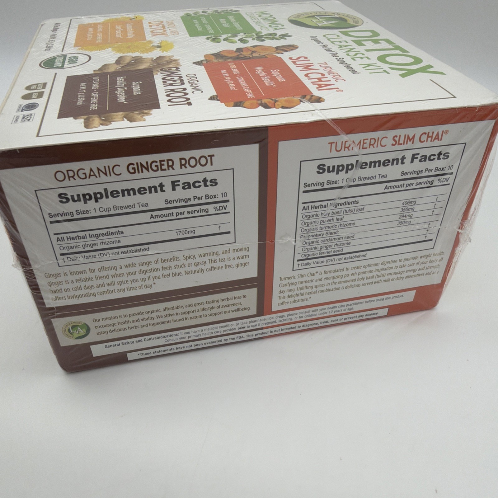 Lifestyle Awareness Detox Cleanse Kit Organic Tea 40 Bags Healthy Lifestyle Tea