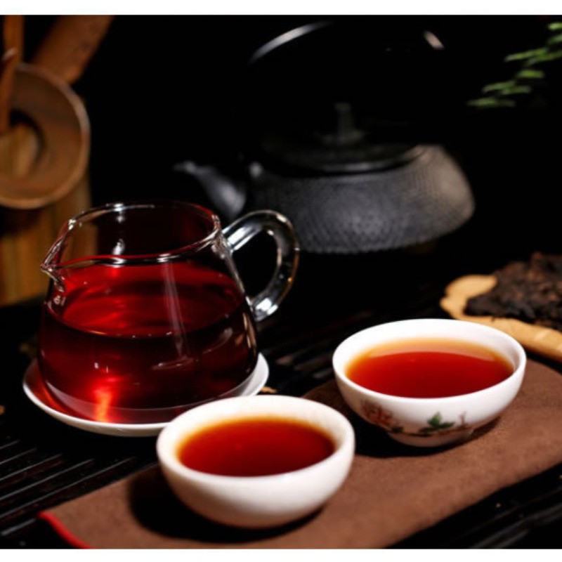 357g Yunnan Menghai Qizi Cake Tea 2020 Royal Court Tea Pu’er Tea Ripe Tea Cake