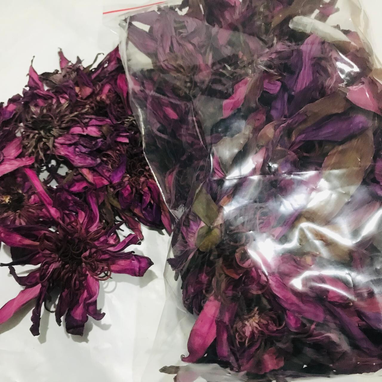 Dried Red Lotus Flower 1kg Nymphaea Rubra 100% Organic Natural Herbal Tea