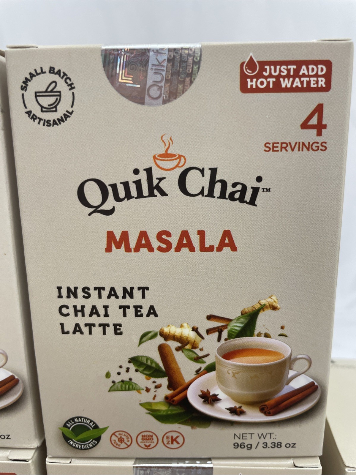 6 Boxes Quik Tea Masala Chai Tea Latte Instant Mix Packets Sealed NEW 24 Packs