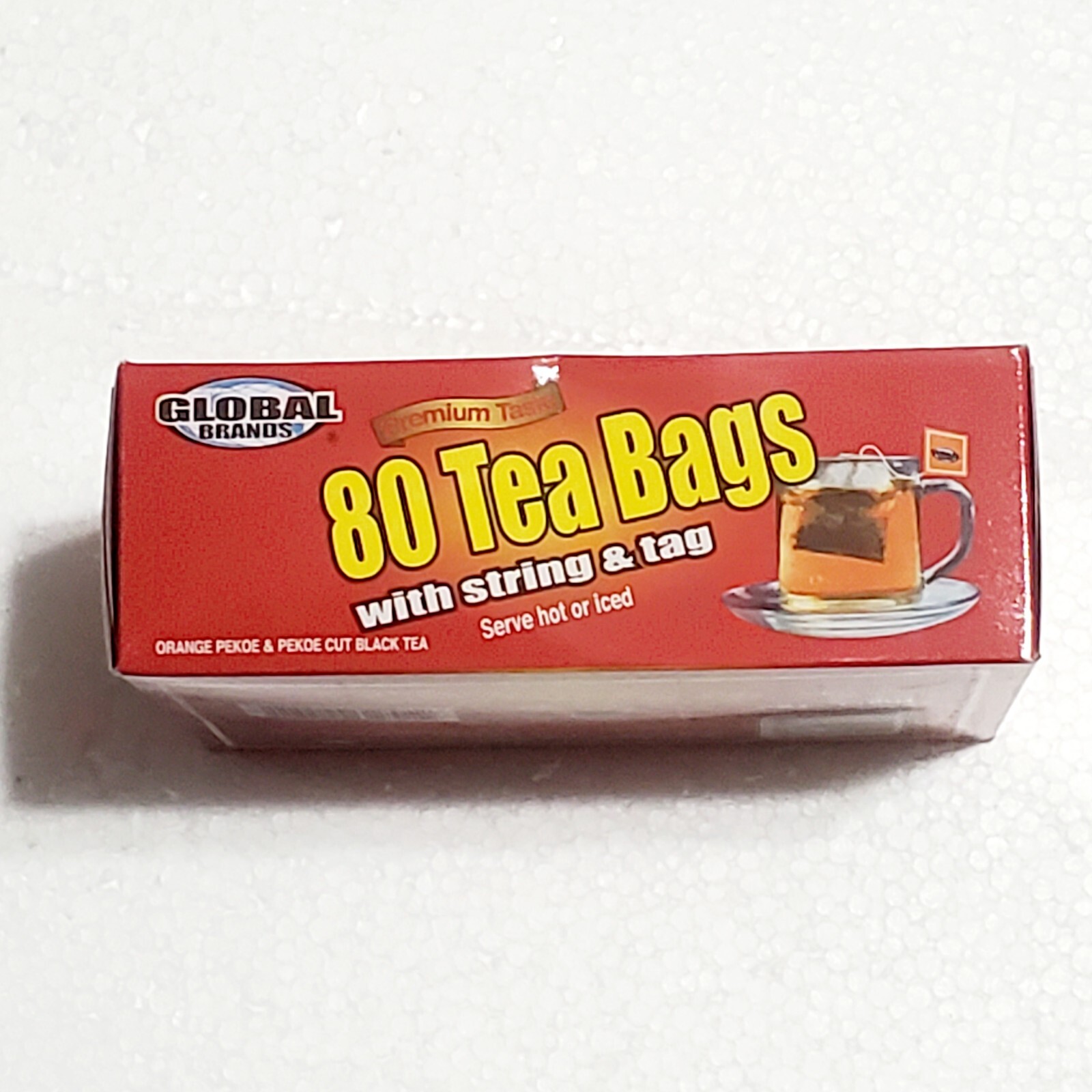 Global Brands Orange Pekoe & Pekoe Cut Black Tea 80 Bags.