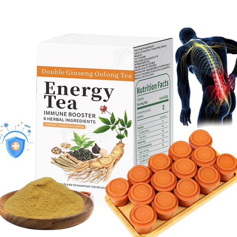 Energy Tea Immune Booster Ginseng -Ginseng Oolong Tea,Kidney Tea for Women & Men