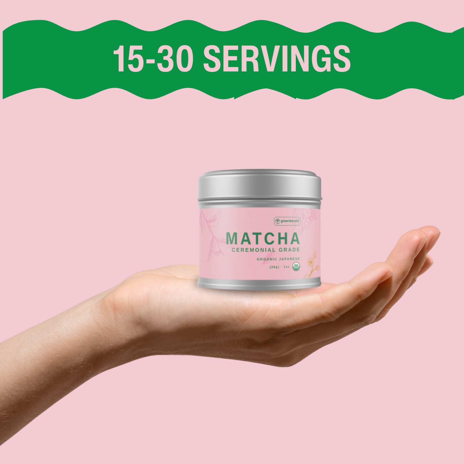100% Ceremonial Grade – Organic Japanese Matcha Green Tea Powder – 1oz