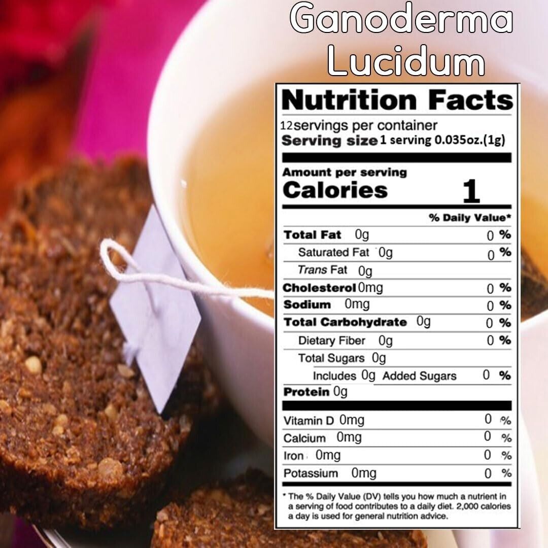 [GAGOPA] 100% Pure Lingzhi Mushroom Tea, 1g x 12 Teabags (3-Pack, 36ea)