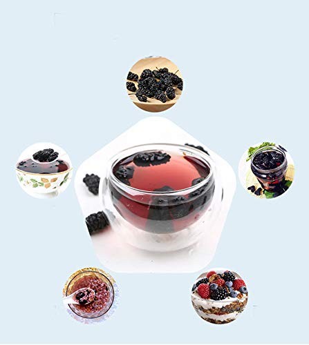 Dried Black Mulberries 黑桑葚 12.35Oz(350G) Fruit Tea Sun-Dried Mulberries
