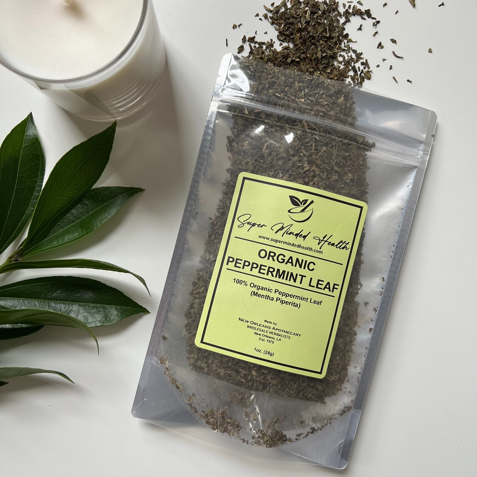 Peppermint Leaf | C/S Organic Dried Cut and Sifted | Mentha Piperita