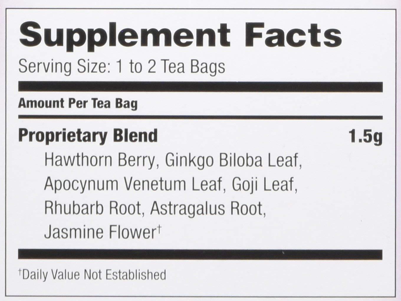 TEA 20 Count Pack of 2 Natural Support for Cholesterol and Blood Circulation