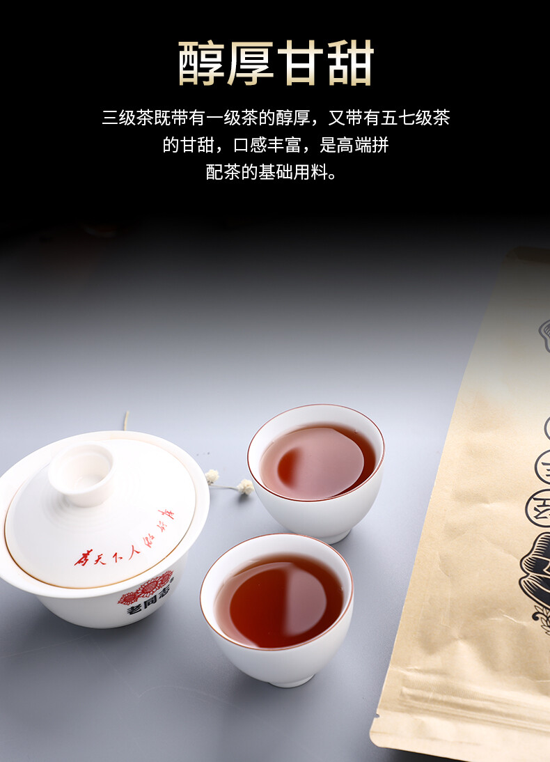 2019 Lao Tong Zhi Third Grade Ripe Puer Loose Tea Haiwan Shou Puerh Tea 500g
