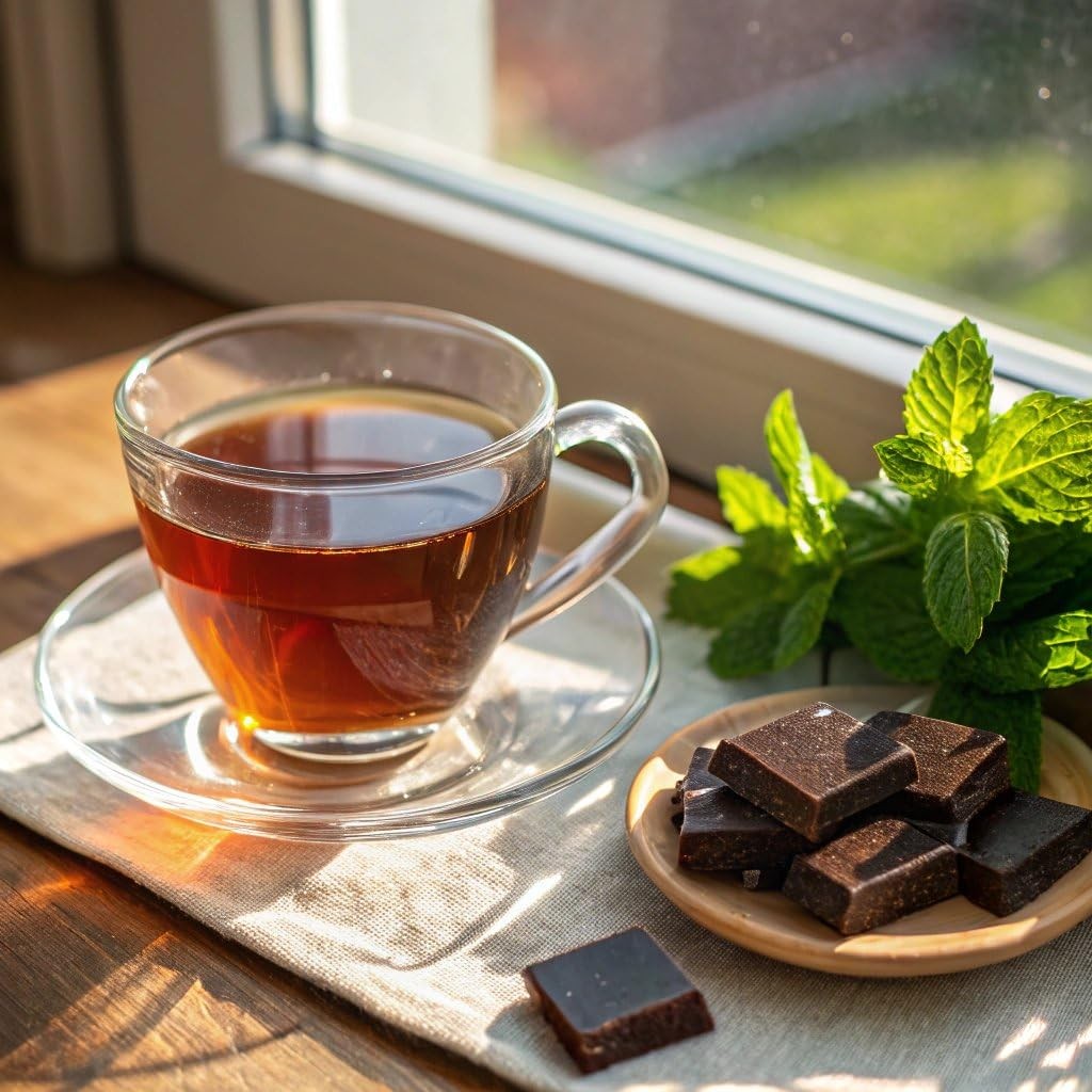 Chocolate Mint Flavored Black Tea Sachets per Tin