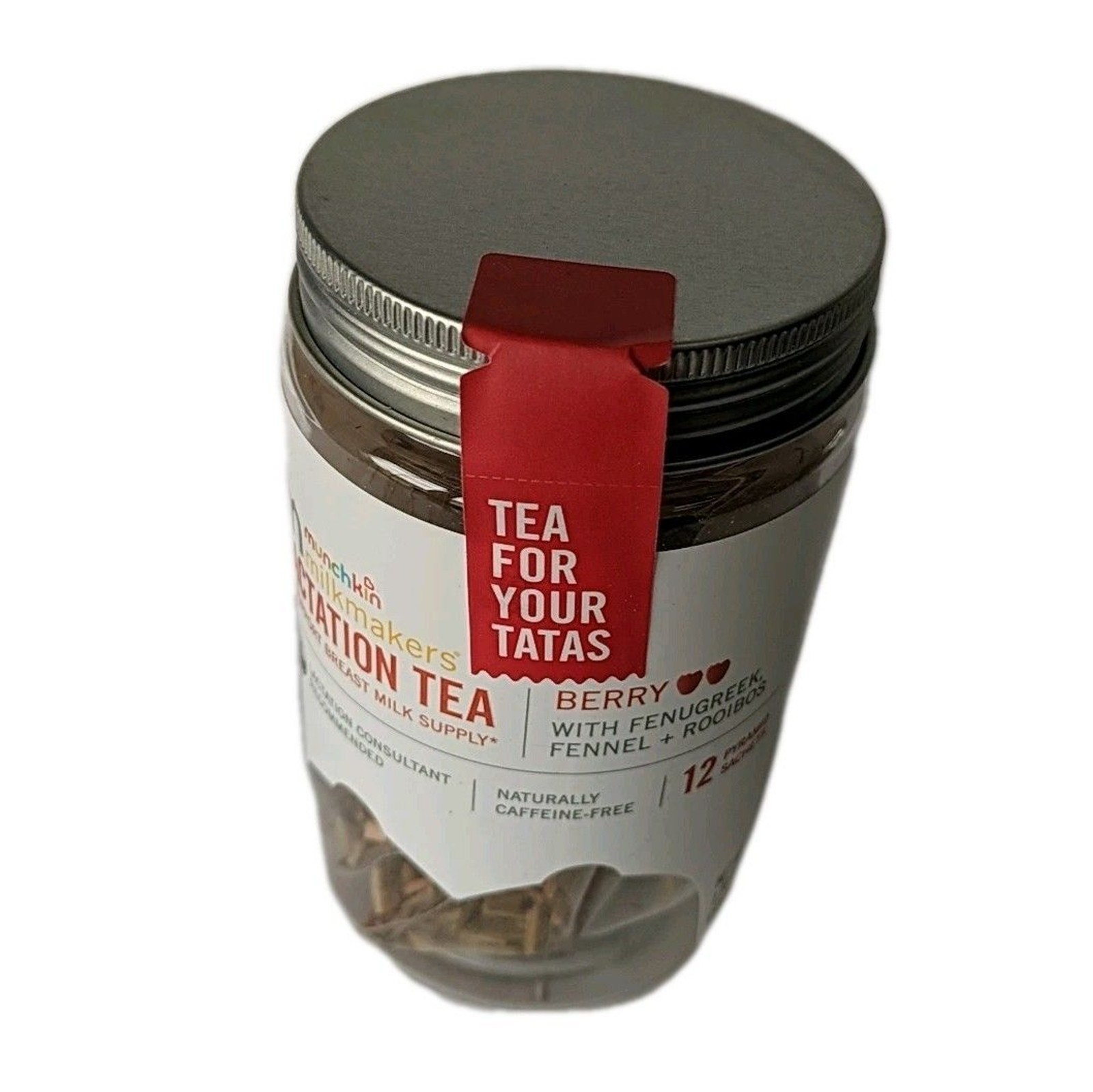 NEW Munchkin Milkmakers Lactation Tea BERRY Flavor 12 Tea Bags (EXP 8/15/25)