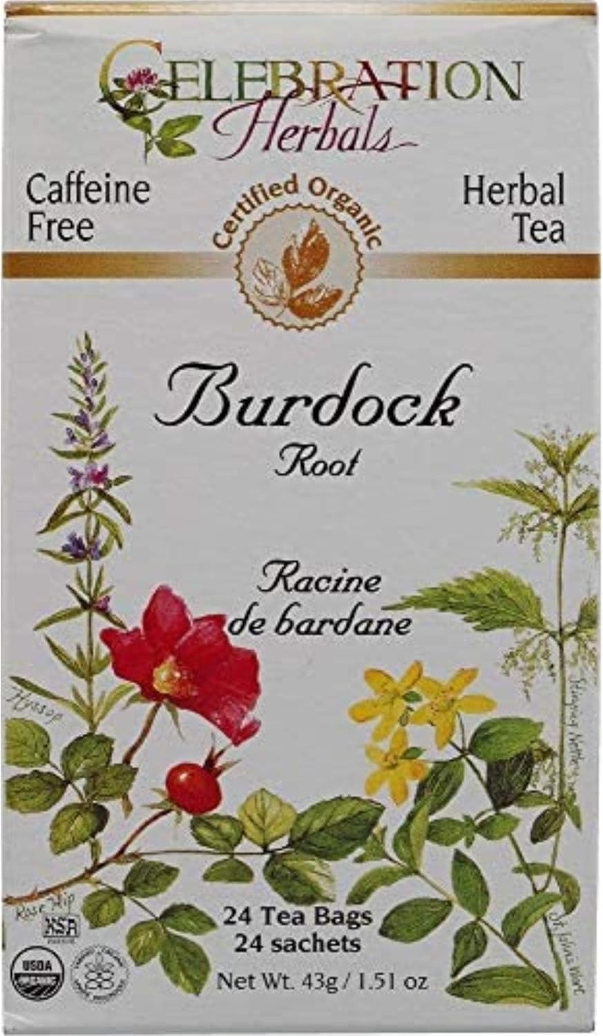 celebration burdock root tea 24 tea bags EXP:5/28